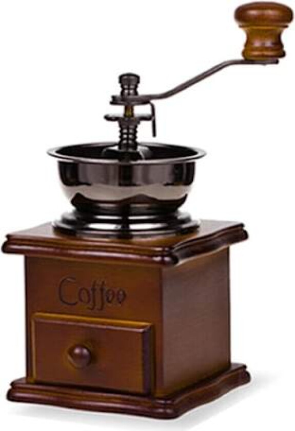 Kaffekvern Tre Vintage Antikk Keramisk Håndsveiv Kaffekvern med Retro Stil Tre Kaffekvern