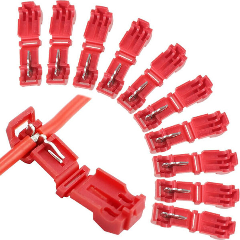 Sett med 10 koblingsklemmer for Husqvarna Automower, Worx, Bosch, Gardena robotgressklipper - Hurtigkobling