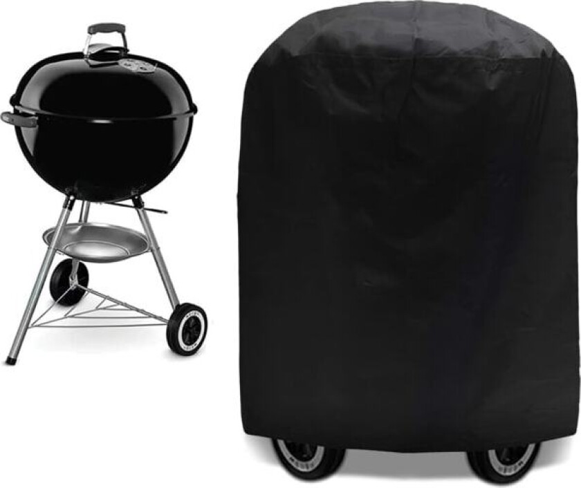 Grilltrekk, vanntett beskyttende trekk for gassgrill, 70 x 75 cm, svart