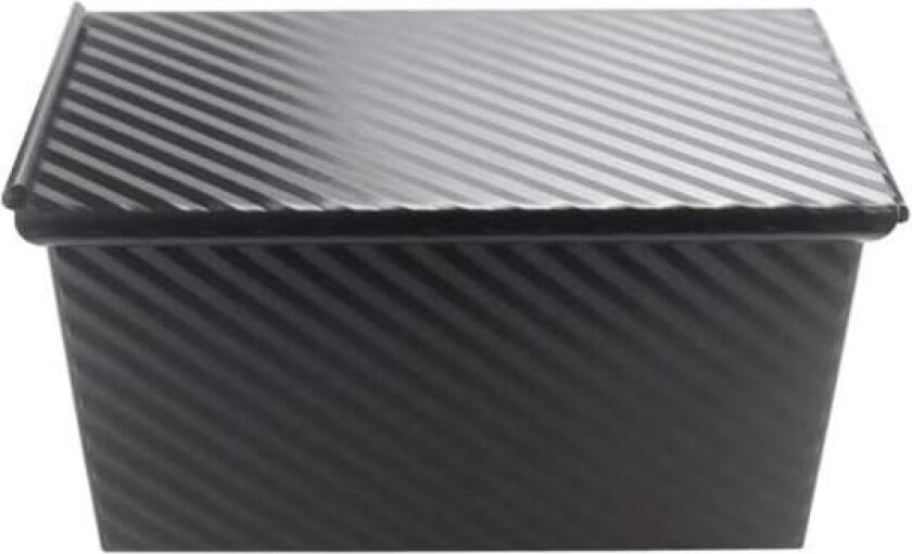 Pullman brødform med lokk for bølgebakst med lokk, svart (21,5 x