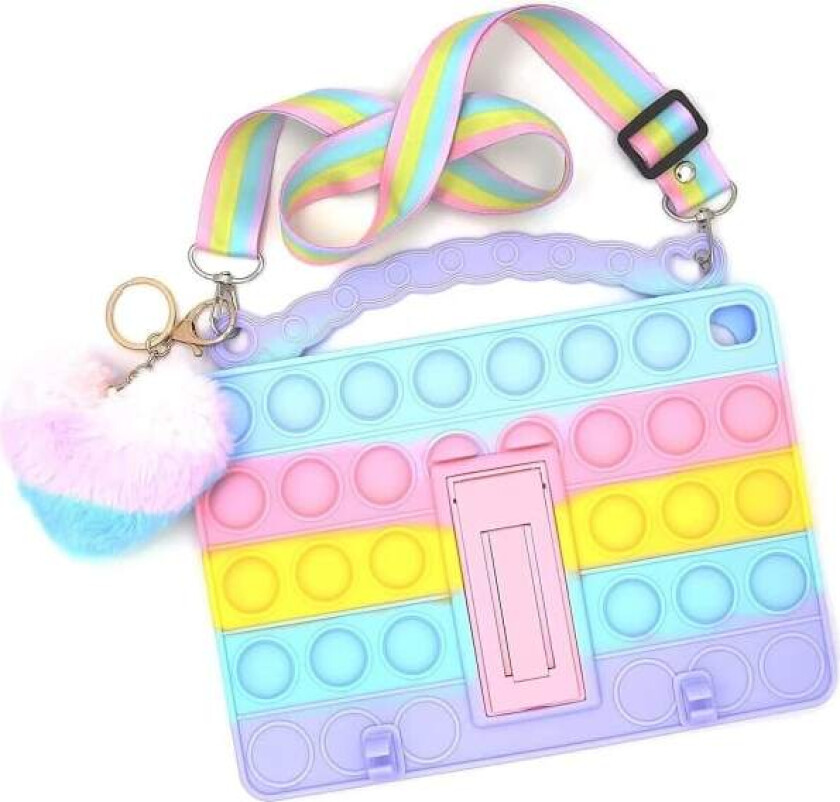 Popit-deksel for barn til iPad 9. generasjon, iPad 8./7. generasjon, støtsikkert barnedeksel til iPad 10,2\" 2021/2020/2019