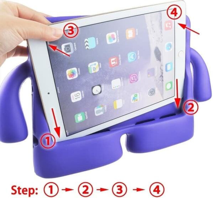 iPad-deksel i hardt skum som iGuy, iPad mini, lilla—pa