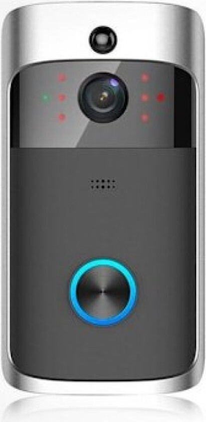 Trådløs videodørklokke med bevegelsessensor og WiFi