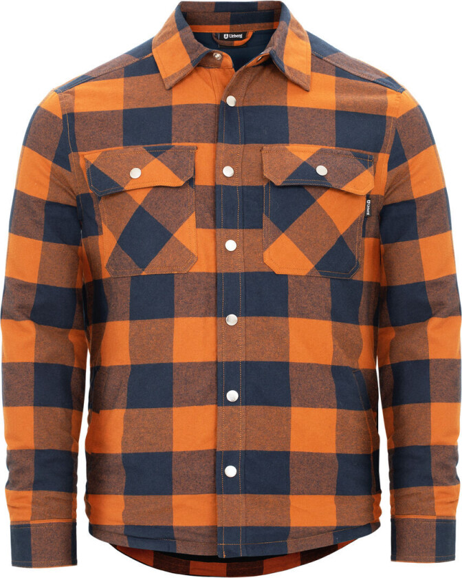 Padded Flannel Shirt Men Glazed Ginger S