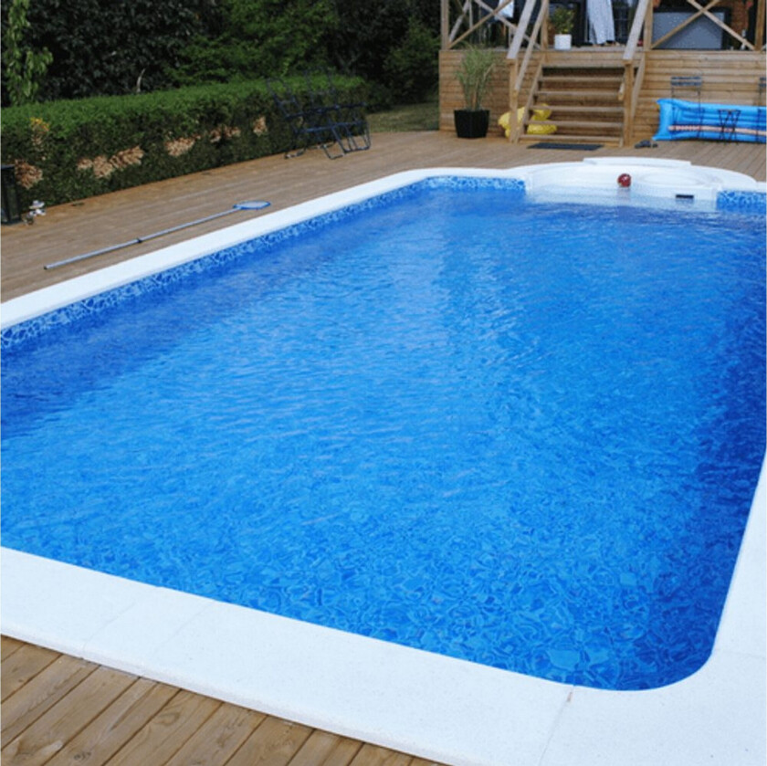 Bassengduk Planet Pool Tradisjon Rektangulær 1,5m Dyp 6 x 3 m, Carrara - 6 x 3 m, Carrara