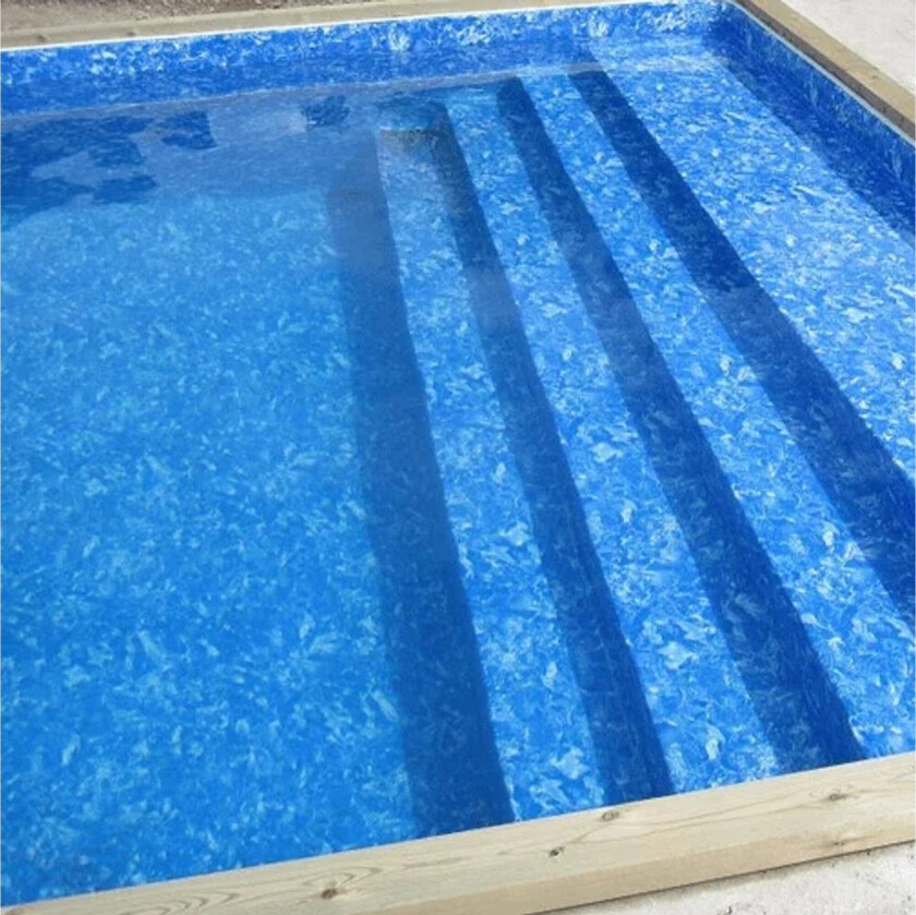 Bassengduk Planet Pool Tradisjon Rektangulær 1,5m Dyp 10 x 5 m, Marmor - 10 x 5 m, Marmor