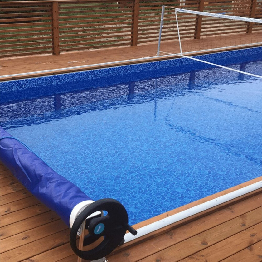 Bassengduk Planet Pool Tradisjon Rektangulær 1,5m Dyp 8 x 8, Carrara - 8 x 8, Carrara