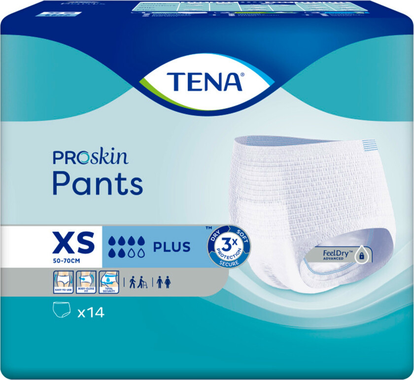 Pants Plus, X-Small, 14 stk.
