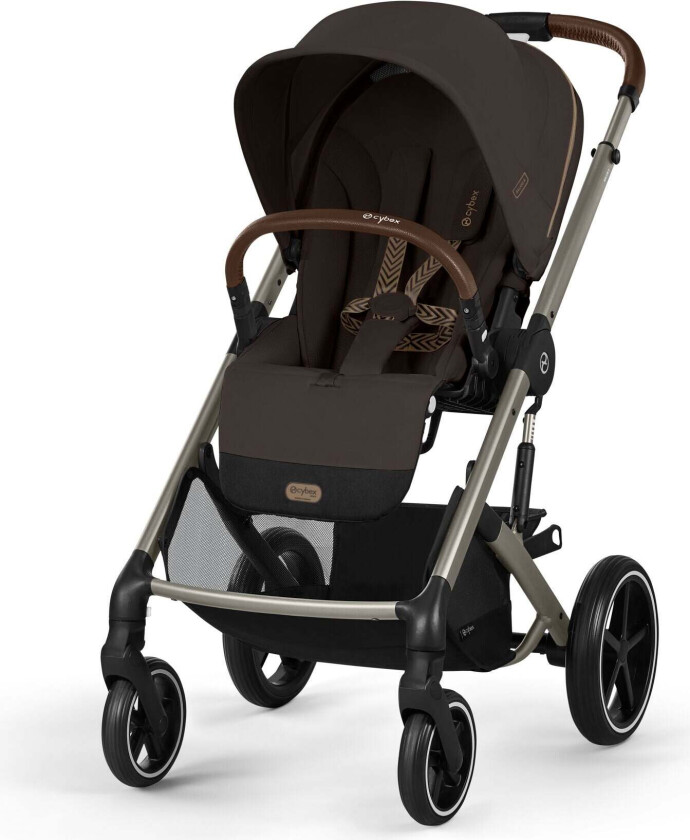 BALIOS S Lux Sportsvogn, Taupe/Chocolate Brown - Vendbar Sittedel