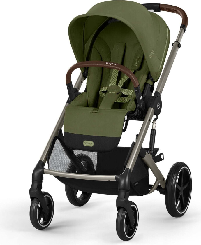 BALIOS S Lux Sportsvogn, Taupe/Moss Green - Vendbar Sittedel