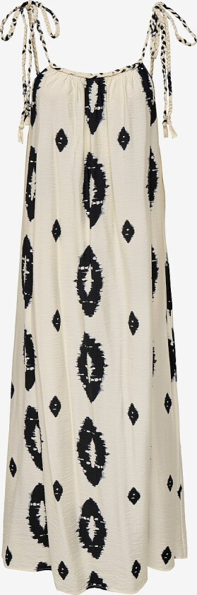 Kjole Onlelanor SL Braid Ankel Dress Wvn - Hvit