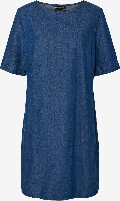 Denimkjole pcTenim Dress Wvn BC - Blå
