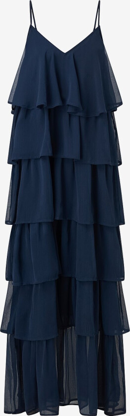 Maxikjole viHarley Ruffle Maxi Dress - Blå
