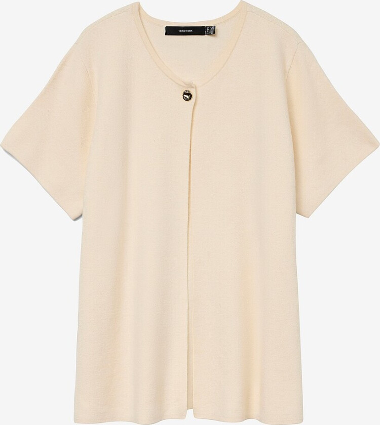 Kardigan vmcGold SS O-neck One Button Card C - Grå