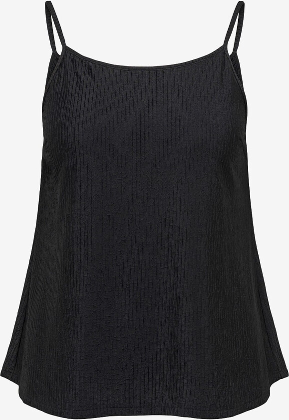 Topp carReina S/L Structure Singlet Jrs - Svart