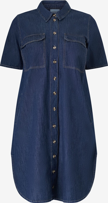 Skjortekjole zhMiah 846-shirt Dress - Blå