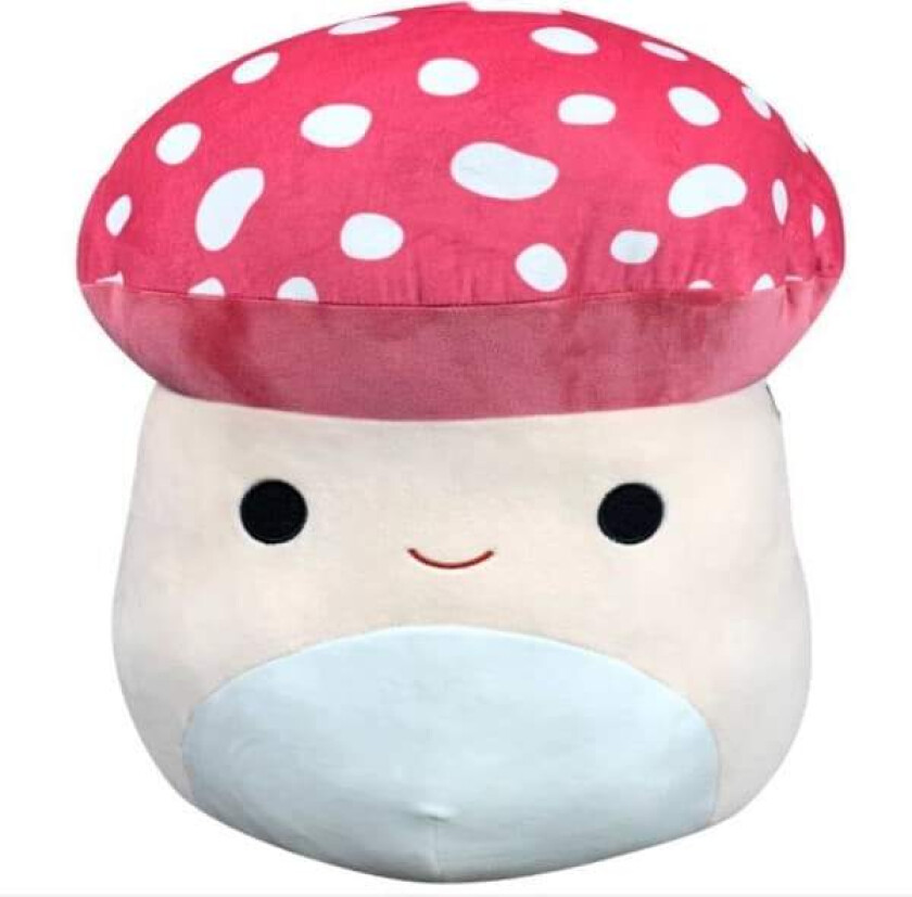 \"QD\" Squishmallow 8 tommer Malcolm Mushroom Plysjleketøy 1 stk