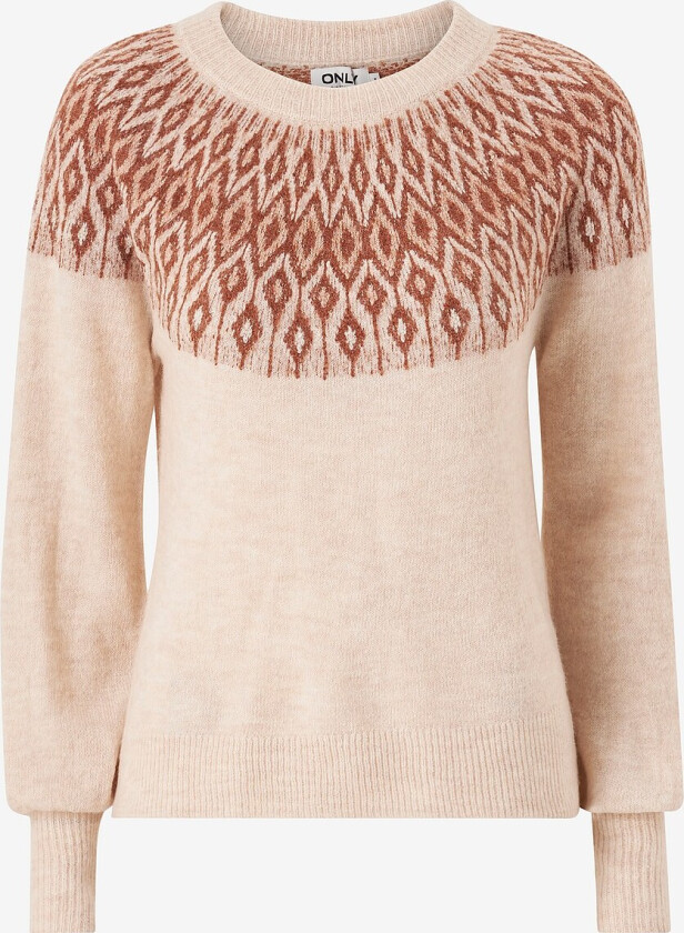 Genser onlAlina LS JQ O-neck Knt - Grå