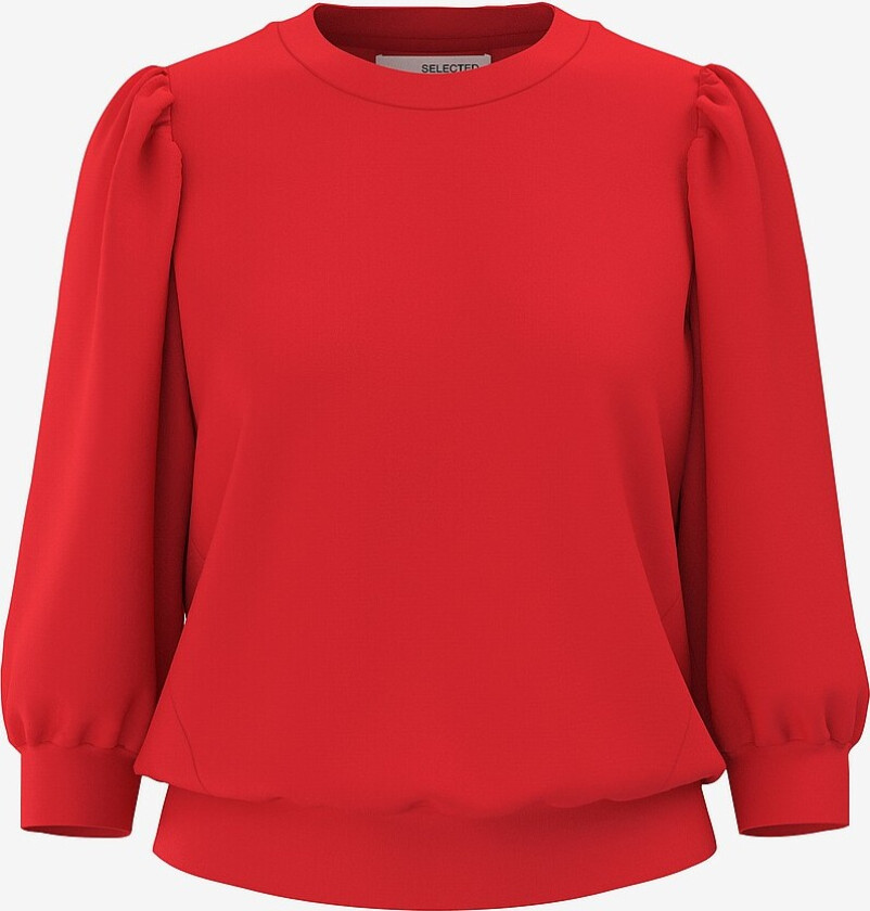 Collegegenser slfTenny 3/4 Sweat Top - Rød