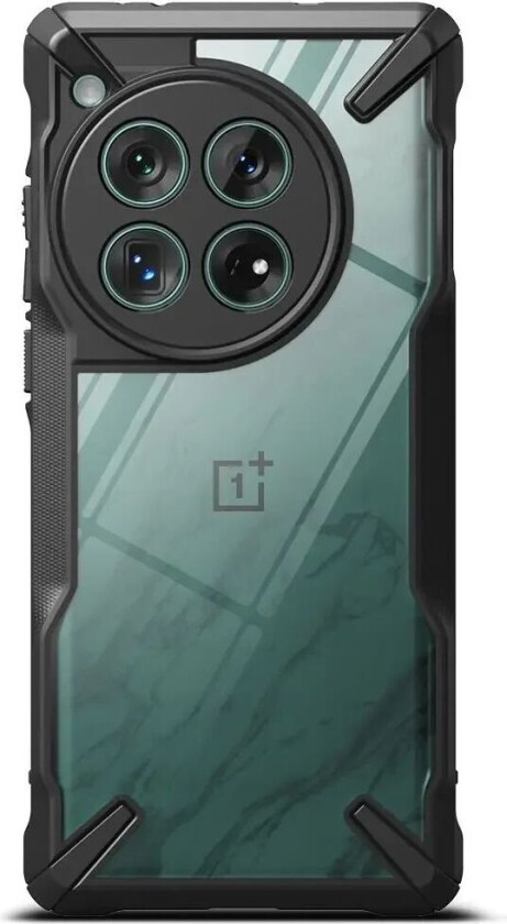 OnePlus 12  Fusion X Deksel - Svart / Gjennomsiktig