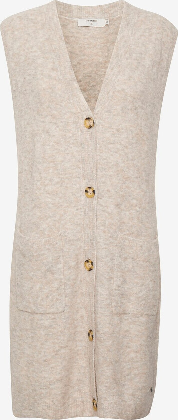 Kardigan crMerle Knit Slipover - Natur