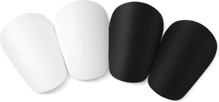 Par med Mini Fotballleggbeskyttere, Ekstra Mini Leggbeskyttere Fotball Miniatyr Leggbeskyttere Små Beskyttende Leggbeskyttere (Mini, Svart, Hvit)