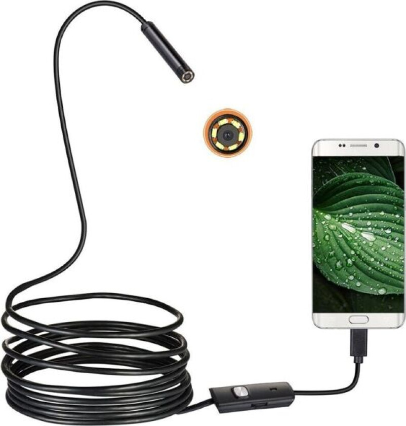 USB-endoskopkamera, vanntett HD-rørkamera inspeksjonskamera