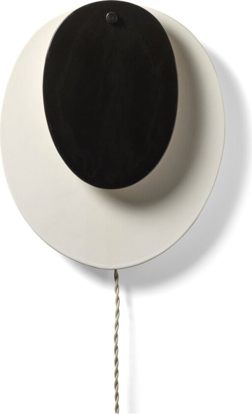 Nebula 02 vegglampe White-black