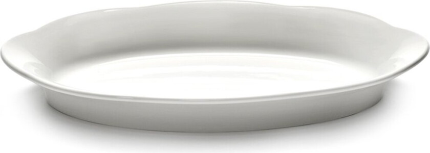 Silhouette oval dyp tallerken M 15x24,5 cm White