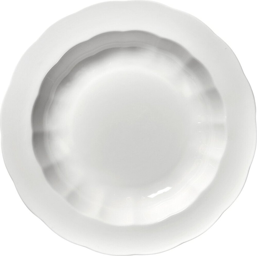 Silhouette dyp tallerken M Ø23,7 cm White
