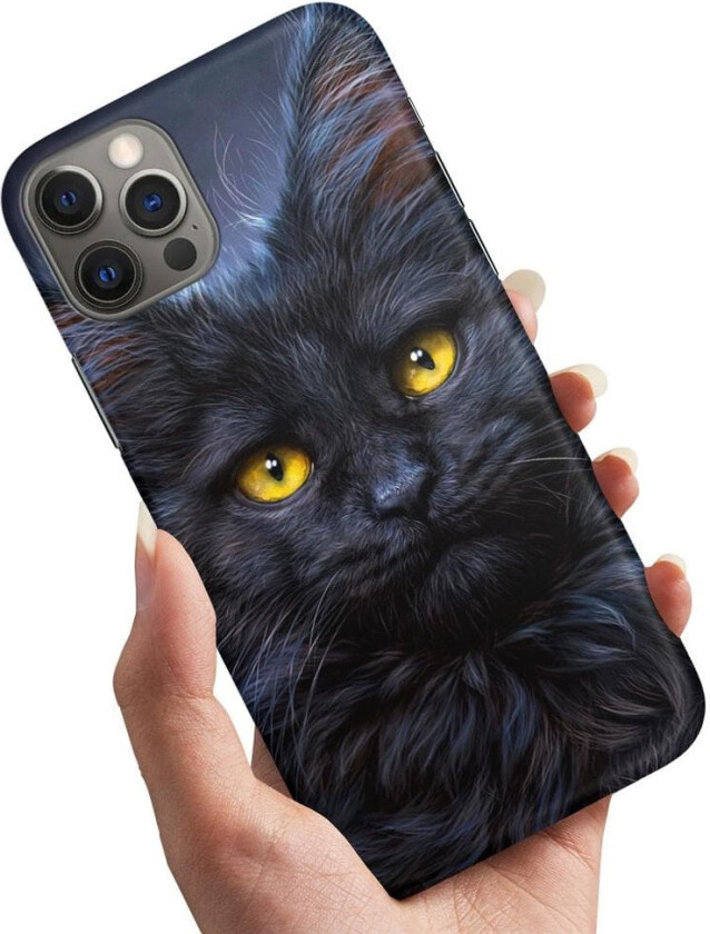 iPhone 13 Pro - Deksel/Mobildeksel Svart Katt
