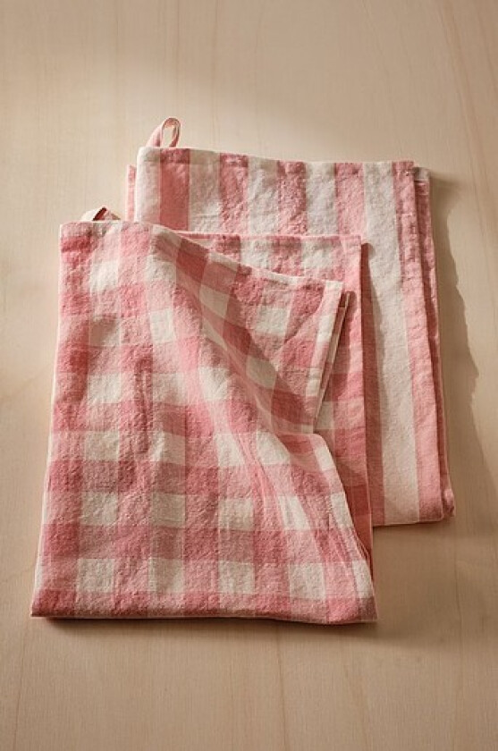 SANNE kjøkkenhåndkle i linmiks 2-pakke