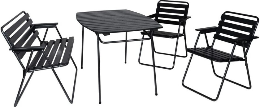 Bordgruppe Varax Retro 403 + 2 stk 305 + 302 Grå/Svart - Grå/Svart