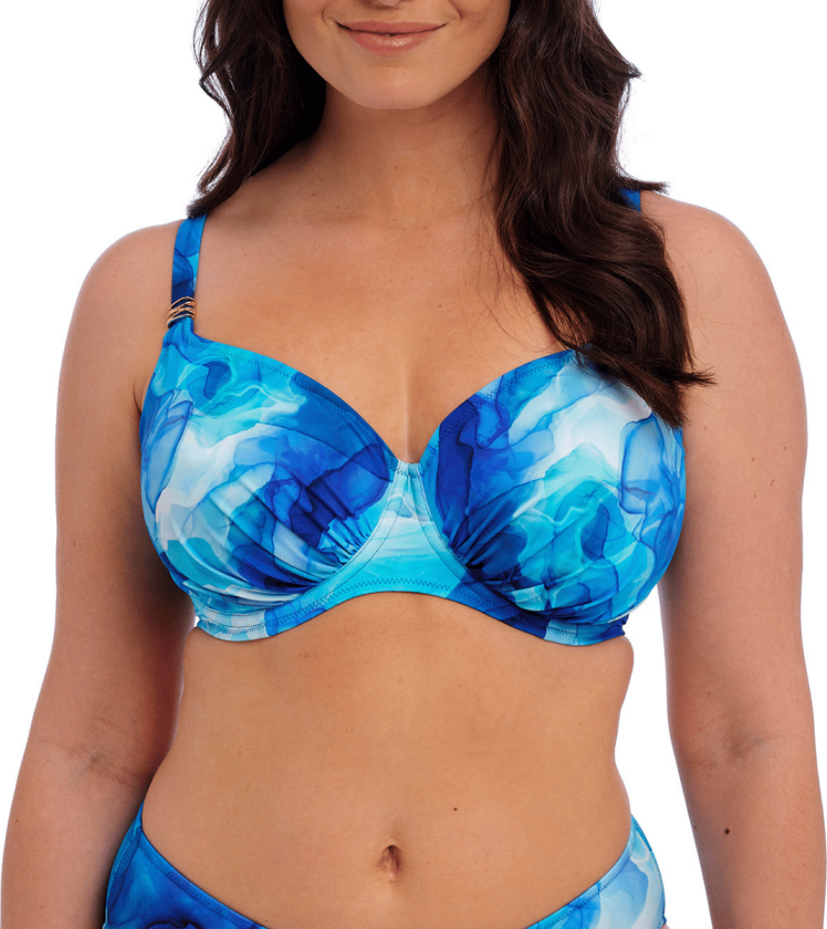 Saunton Sands bikinitopp med bøyle, blå, Størrelse: 85K, Kvinner
