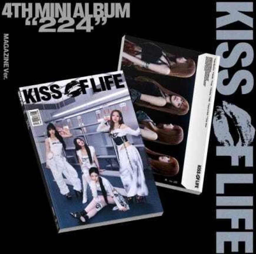 Kiss Of Life 224 Magazine Version incl. 140pg Booklet, 2 Photocards, Unit Photocard, 6pc Sticker Pack + Photo Film CD