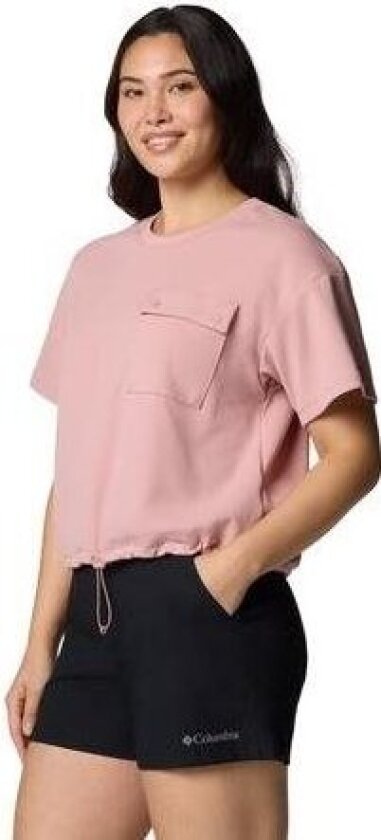 W Granite Point Knit SS Eraser Pink