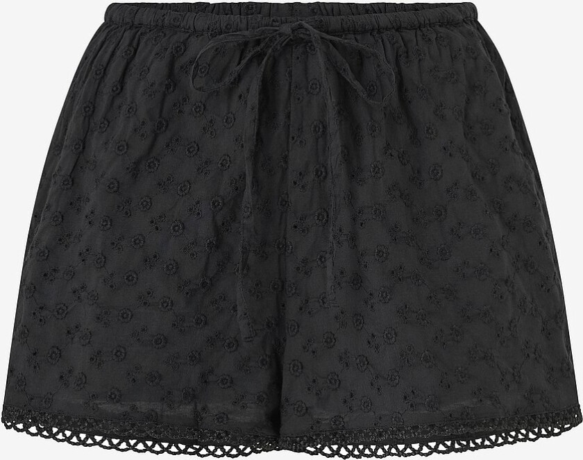 Shorts Broderie Anglaise - Svart