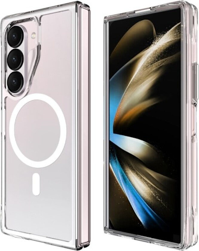 Etui for Samsung Galaxy Z Fold6 5G Kompatibel med MagSafe Gjennomsiktig Telefondeksel