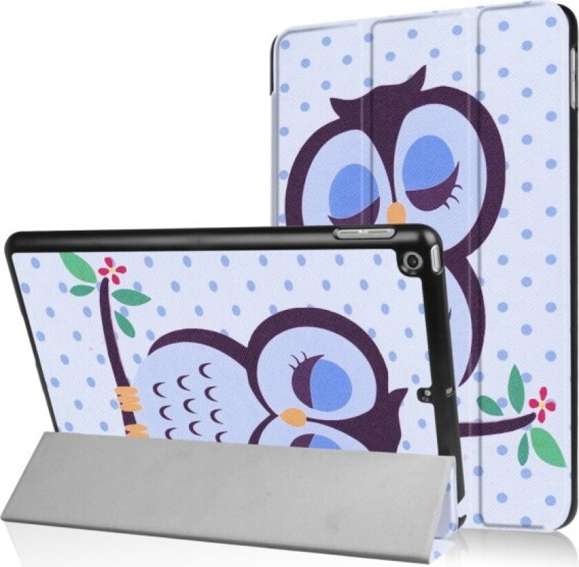 iPad 9.7" (2017/2018) Trifoldbart deksel med smal passform - Napping Owl