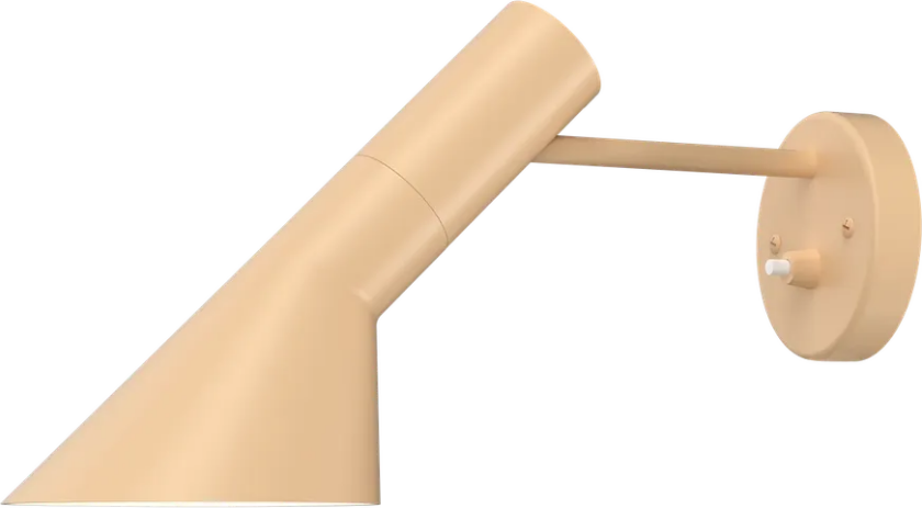 AJ Vegglampe U/ledning med bryter - Sand