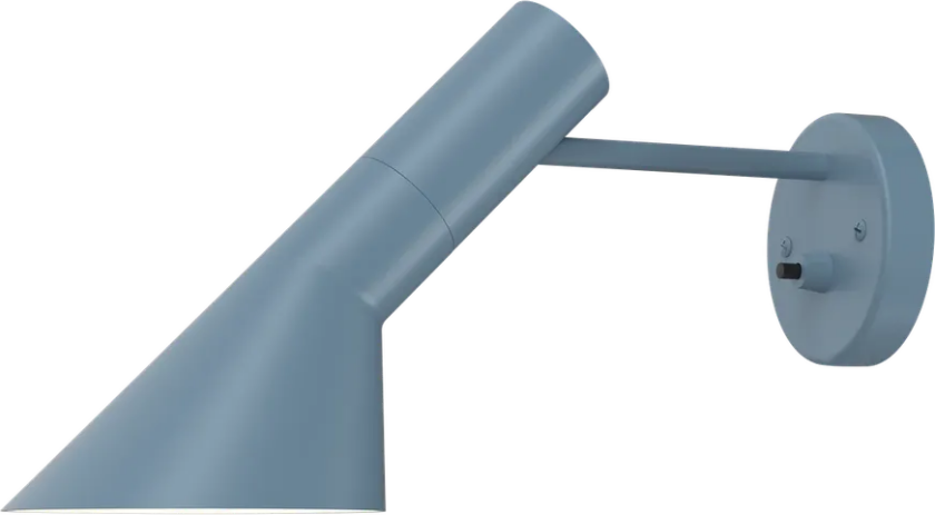 AJ Vegglampe U/ledning med bryter - Blå