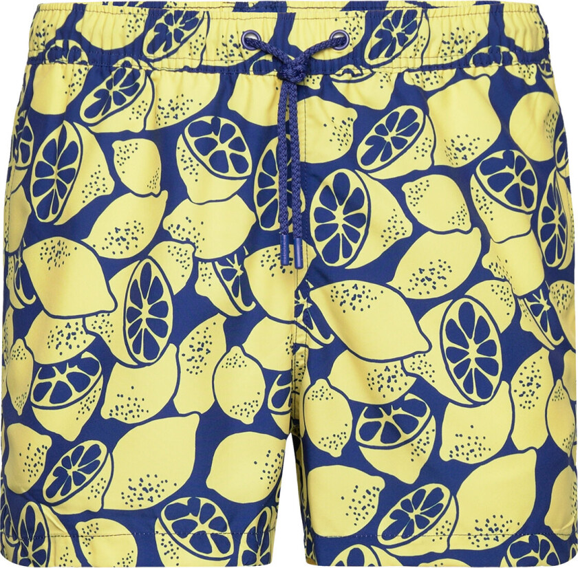 Borg Print Swim Shorts Badeshorts Yellow Björn Borg