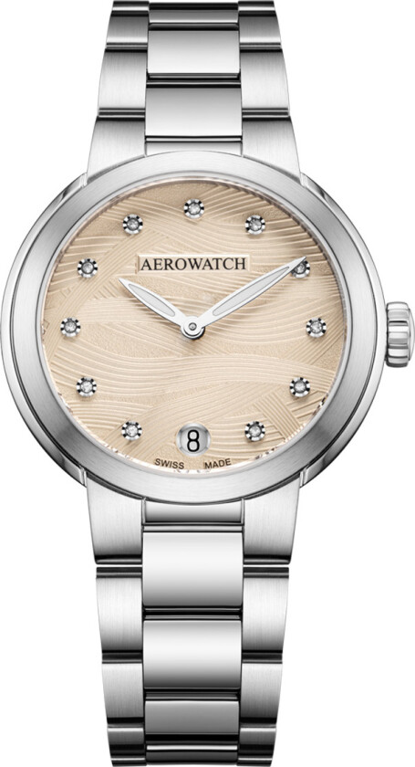 Harmonie Lady Quartz A 42107 AA02 M - Kvarts - Sølv - Dameklokker - Rustfritt stål - ledd m/pin - Safir