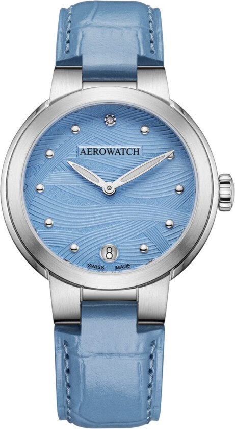 Harmonie Lady Quartz A 42107 AA01 - Kvarts - Sølv - Dameklokker - Skinn - Safir