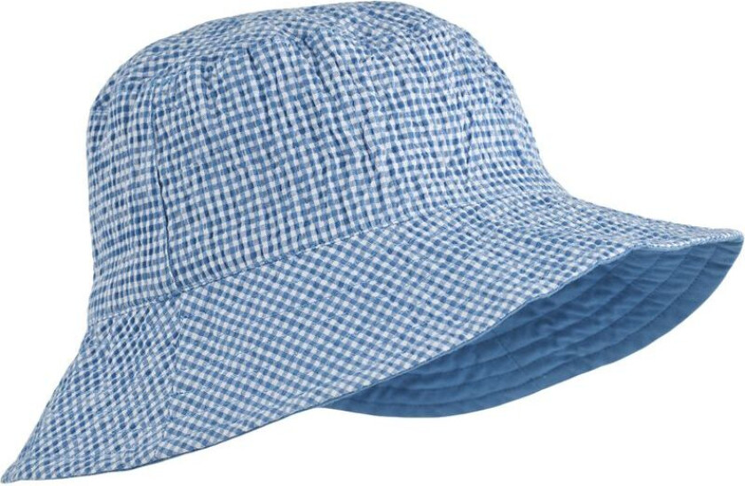 GOTS Damon Solhatt Check Riverside Crisp White | Blå | 9-12 months