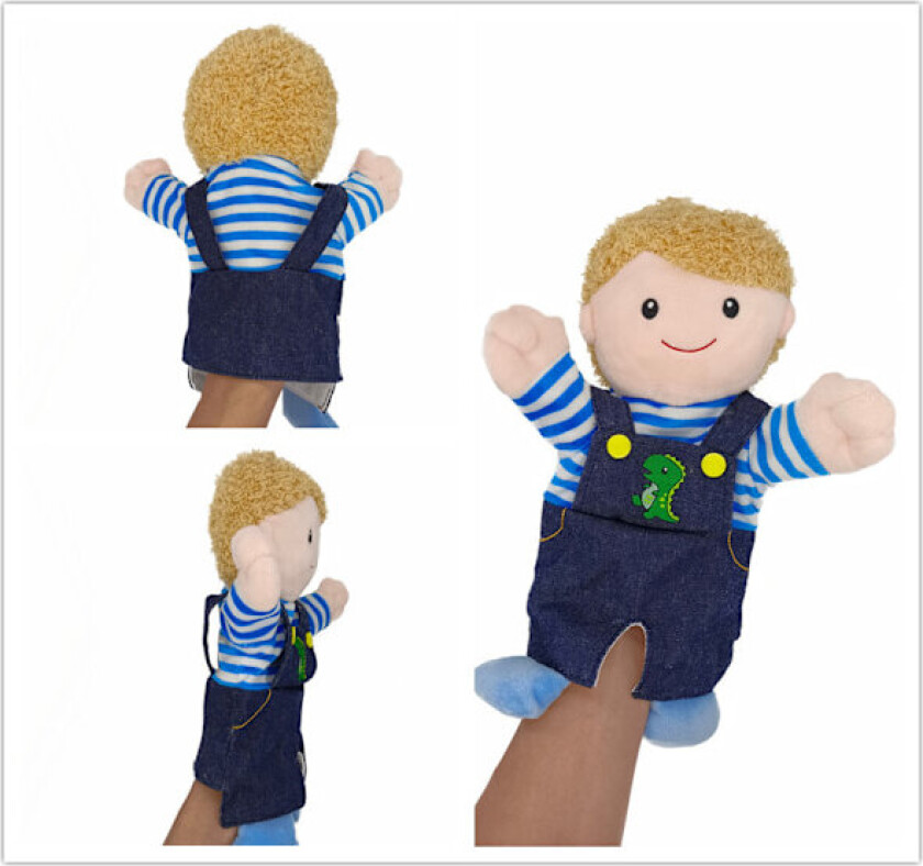 1 Pakke Hånddukke Familie Medlemmer Dukke Myk Plysj Hånddukke for Mor, Far, Sønn, Datter og Besteforeldre, Foreldre-Barn Spill Rollespill Leker