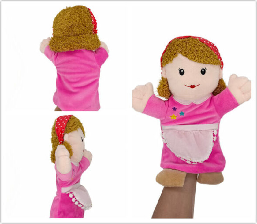 Bilde av 1 Pakke Hånddukke Familie Medlemmer Dukke Myk Plysj Hånddukke for Mor, Far, Sønn, Datter og Besteforeldre, Foreldre-Barn Spill Rollespill Leker