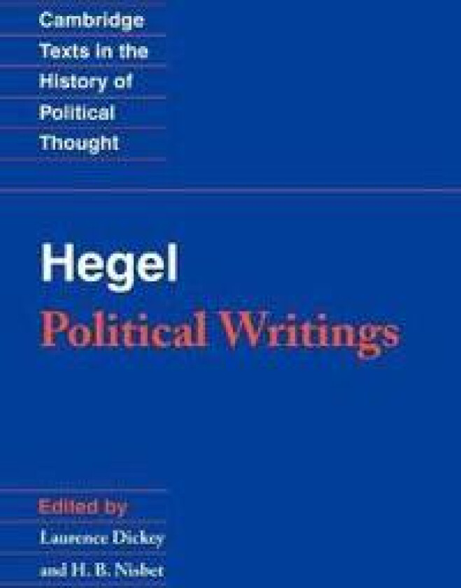 Hegel: Political Writings
