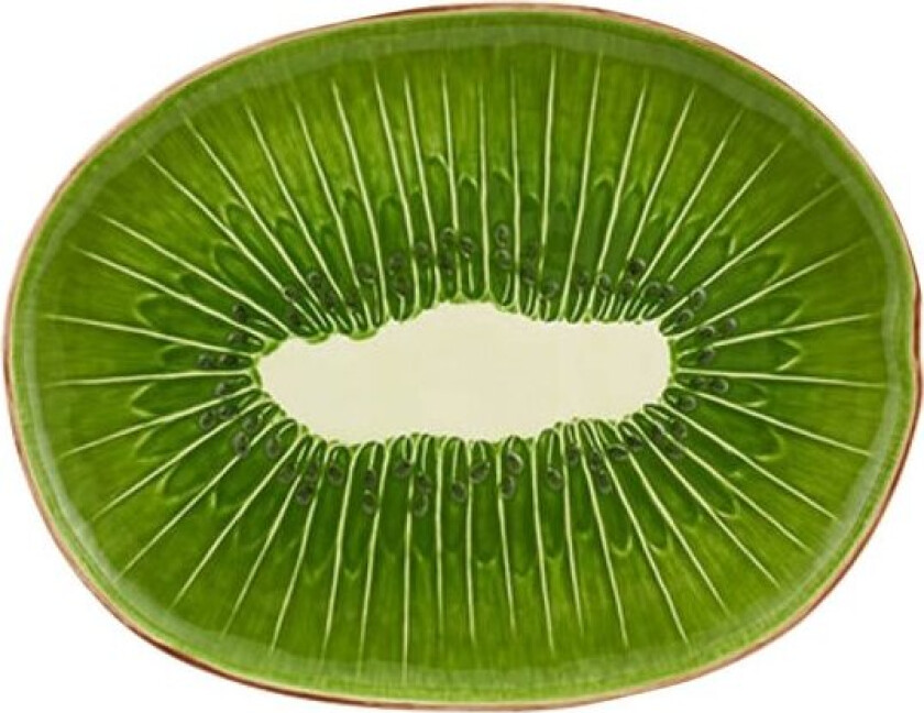 Tropical Fruits serveringsfat 40,2x31,1 cm kiwi grønn