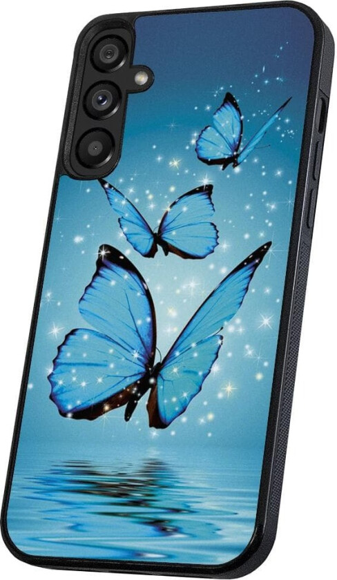 Samsung Galaxy A13 5G/A04s - Deksel/Mobildeksel Glitrende Sommerfugler